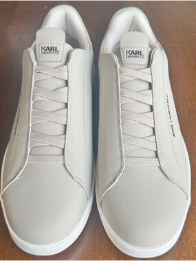 Karl Lagerfeld Paris Laceless Slip-On Sneaker Men’s Leather Size 12